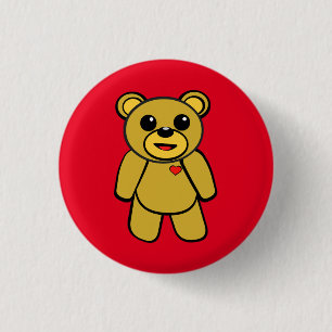 Teddybär Button
