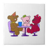 Teddybär-Café Fliese (Vorderseite)