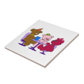 Teddybär-Café Fliese (Seite)