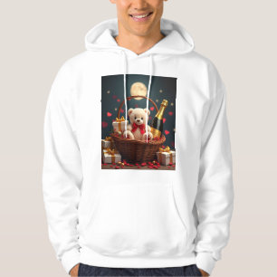 Teddybär & Champagner Entzücken Hoodie