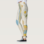 Teddybär-Daisy-Garten-Muster (10) Leggings (Links)
