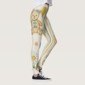 Teddybär-Daisy-Garten-Muster (10) Leggings (Rechts)