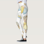 Teddybär-Daisy-Garten-Muster (16) Leggings (Links)