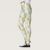 Teddybär Daisy Garten Muster (3) Leggings (Links)
