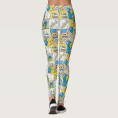 Teddybär Daisy Garten Muster (4) Leggings (Rückseite)