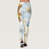 Teddybär-Daisy-Garten-Muster (8) Leggings (Rückseite)
