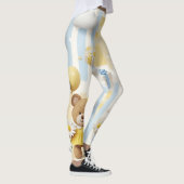 Teddybär-Daisy-Garten-Muster (8) Leggings (Rechts)