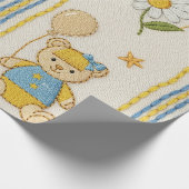 Teddybär-Daisy-Gartenmuster (10) Geschenkpapier (Ecke)