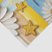 Teddybär-Daisy-Gartenmuster (11) Seidenpapier (Detail)