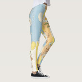 Teddybär-Daisy-Gartenmuster (12) Leggings (Rechts)