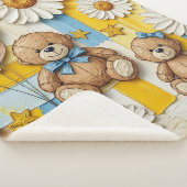 Teddybär-Daisy-Gartenmuster (12) Sherpadecke (3/4)