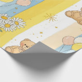 Teddybär-Daisy-Gartenmuster (13) Geschenkpapier (Ecke)