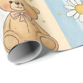 Teddybär-Daisy-Gartenmuster (13) Geschenkpapier (Rolleneckpunkt)
