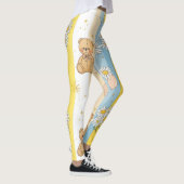 Teddybär-Daisy-Gartenmuster (13) Leggings (Rechts)