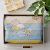 Teddybär-Daisy-Gartenmuster (13) Seidenpapier (Geschenk)