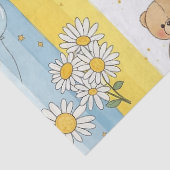 Teddybär-Daisy-Gartenmuster (13) Seidenpapier (Detail)