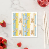 Teddybär-Daisy-Gartenmuster (13) Serviette (Beispiel)