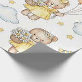 Teddybär-Daisy-Gartenmuster (14) Geschenkpapier (Ecke)