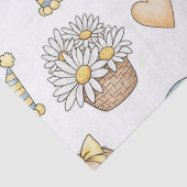 Teddybär-Daisy-Gartenmuster (14) Seidenpapier (Detail)
