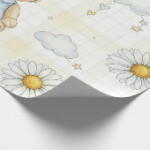 Teddybär-Daisy-Gartenmuster (15) Geschenkpapier (Ecke)