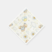 Teddybär-Daisy-Gartenmuster (15) Serviette (Ecke)