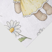 Teddybär-Daisy-Gartenmuster (16) Seidenpapier (Detail)