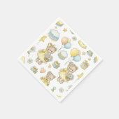 Teddybär-Daisy-Gartenmuster (16) Serviette (Ecke)