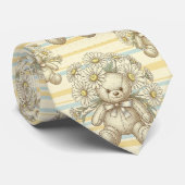 Teddybär-Daisy-Gartenmuster (1) Krawatte (Gerollt)
