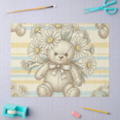 Teddybär-Daisy-Gartenmuster (1) Seidenpapier (Basteln)