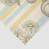 Teddybär-Daisy-Gartenmuster (1) Seidenpapier (Detail)