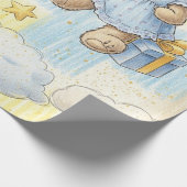 Teddybär-Daisy-Gartenmuster (2) Geschenkpapier (Ecke)