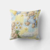 Teddybär-Daisy-Gartenmuster (2) Kissen (Rückseite)