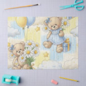 Teddybär-Daisy-Gartenmuster (2) Seidenpapier (Basteln)