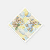 Teddybär-Daisy-Gartenmuster (2) Serviette (Ecke)