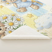 Teddybär-Daisy-Gartenmuster (2) Sherpadecke (3/4)