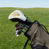 Teddybär-Daisy-Gartenmuster (3) Golf Headcover (In SItu)