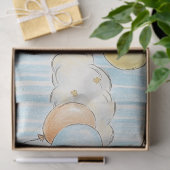 Teddybär-Daisy-Gartenmuster (3) Seidenpapier (Geschenk)