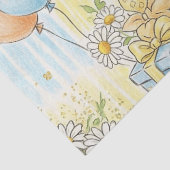Teddybär-Daisy-Gartenmuster (3) Seidenpapier (Detail)