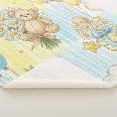 Teddybär-Daisy-Gartenmuster (3) Sherpadecke (3/4)
