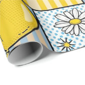 Teddybär-Daisy-Gartenmuster (4) Geschenkpapier (Rolleneckpunkt)