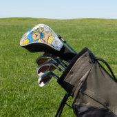 Teddybär-Daisy-Gartenmuster (4) Golf Headcover (In SItu)