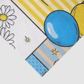 Teddybär-Daisy-Gartenmuster (4) Seidenpapier (Detail)