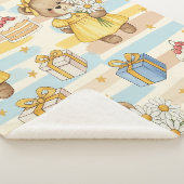 Teddybär-Daisy-Gartenmuster (5) Sherpadecke (3/4)