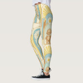 Teddybär-Daisy-Gartenmuster (6) Leggings (Links)