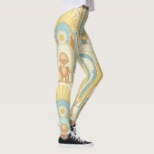 Teddybär-Daisy-Gartenmuster (6) Leggings (Rechts)