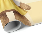 Teddybär-Daisy-Gartenmuster (8) Geschenkpapier (Rolleneckpunkt)