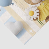 Teddybär-Daisy-Gartenmuster (8) Seidenpapier (Detail)