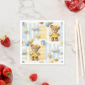Teddybär-Daisy-Gartenmuster (8) Serviette (Beispiel)