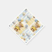 Teddybär-Daisy-Gartenmuster (8) Serviette (Ecke)