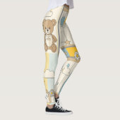 Teddybär-Daisy-Gartenmuster (9) Leggings (Rechts)